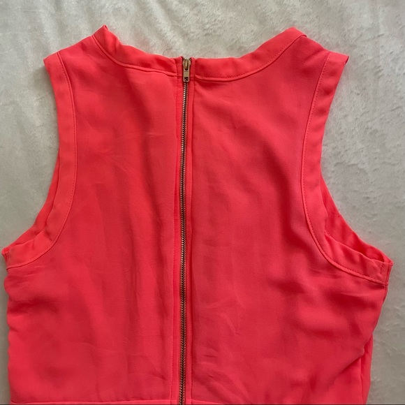 SOLD - Xhilaration Hot Salmon Colored Cutout Dress - Picture 5 of 6